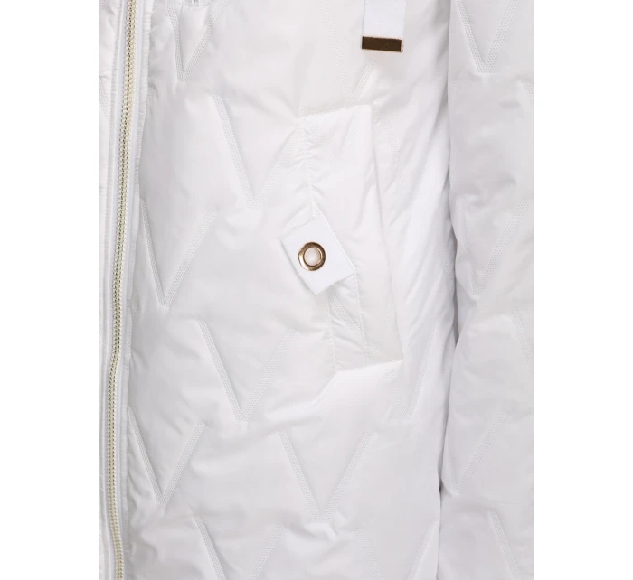 Dámská prošívaná přechodová bunda bílá Dstreet model 21996006 - FashionStreet