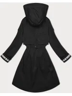 Tenká čierna dámska bunda s kapucňou BH Forever (BH-2403) Tenká čierna dámska bunda s kapucňou BH Forever (BH-2403)