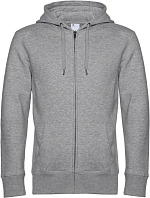 B&C KING Zipped Pánská mikina s kapucí heather grey model 22484133 B&C KING Zipped Pánská mikina s kapucí heather grey model 22484133