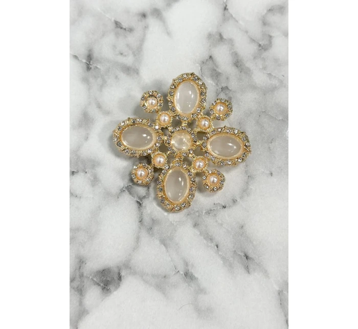 Brošňa Kvetina 2 biela Brošňa Kvetina 2 biela