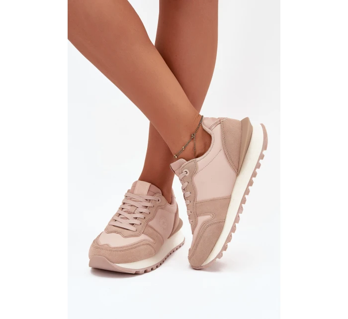 Dámské Kožené Tenisky Big Star model 21705814 HIPOLY SYSTEM Nude - Big Star Shoes