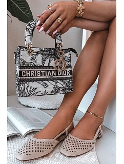 baleríny béžové Eko semiš model 21937754 - Boto