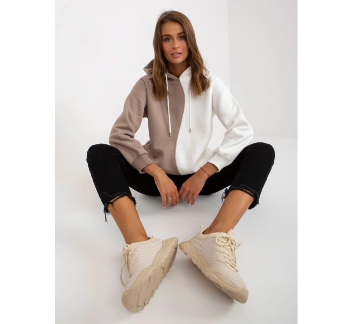 Mikina RV BL 8233.32X biela béžová