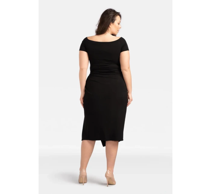 Dámske šaty SA566 čierne - Karko