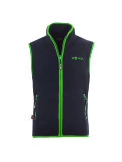 Kids Vest green dětská fleecová vesta pro chlapce/dívky model 21350160 - Trollkids