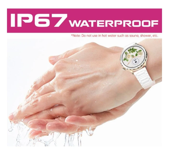 Dámské chytré hodinky Gold + Strap Pink model 21804967 - RUBICON Dámské chytré hodinky Gold + Strap Pink model 21804967 - RUBICON