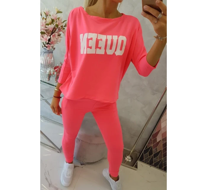 Sada s růžovým model 18744268 potiskem Queen - K-Fashion Sada s růžovým model 18744268 potiskem Queen - K-Fashion