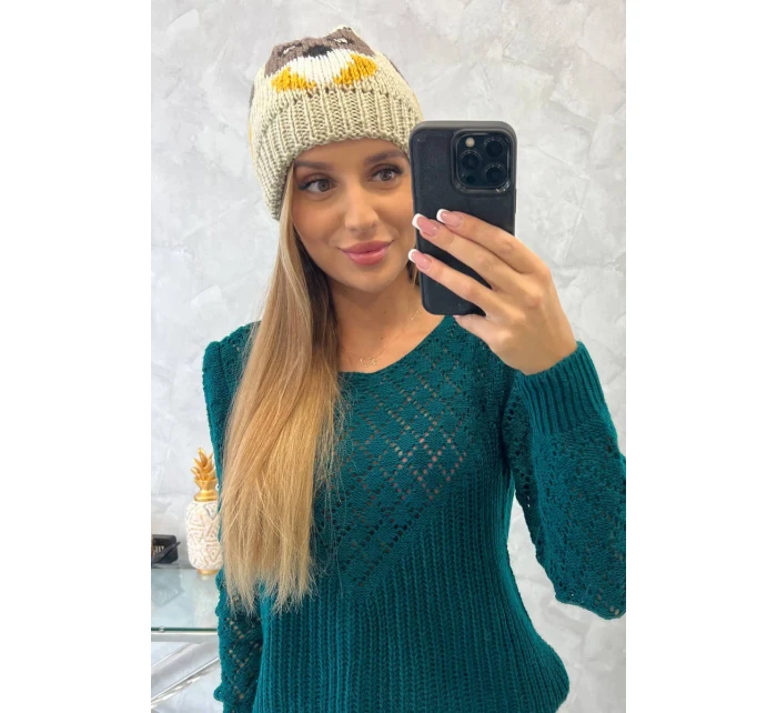 Dámska čiapka Ofelia K349 beige Dámska čiapka Ofelia K349 beige