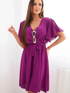 Šaty so skladaným výstrihom fango