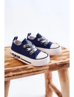 Dziecięce Materiałowe Trampki BIG STAR KK374050 Granatowe