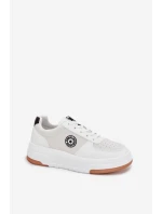 Sneakersy Damskie Na Platformie Big Star RR274572 HI-POLY SYSTEM Białe Sneakersy Damskie Na Platformie Big Star RR274572 HI-POLY SYSTEM Białe