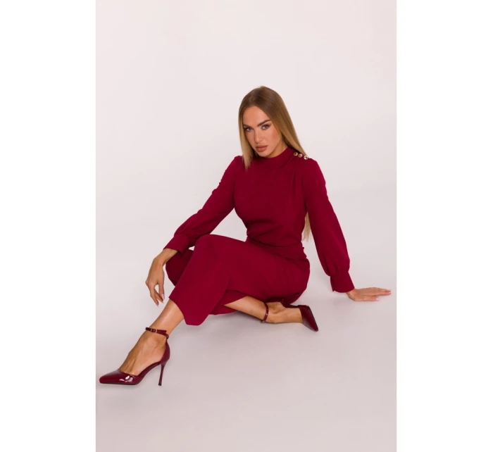 model 21296099 Kombinéza se stojáčkem bordó - Moe