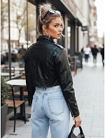 Dámské koženková bunda TY5370 černá - FashionStreet