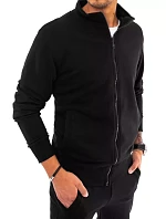 Pánská mikina na zip černá FashionStreet BX5029 Pánská mikina na zip černá FashionStreet BX5029
