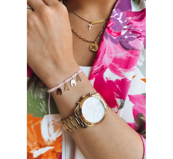 Náramek LOVE růžový Dstreet model 21969644 - FashionStreet