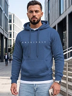 Pánska mikina s kapucňou a potlačou ORIGINALS, modrá, FashionStreet NX5151BX
