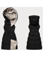 Čierno-béžová obojstranná páperová vesta Minority (P3-6016-1+62)