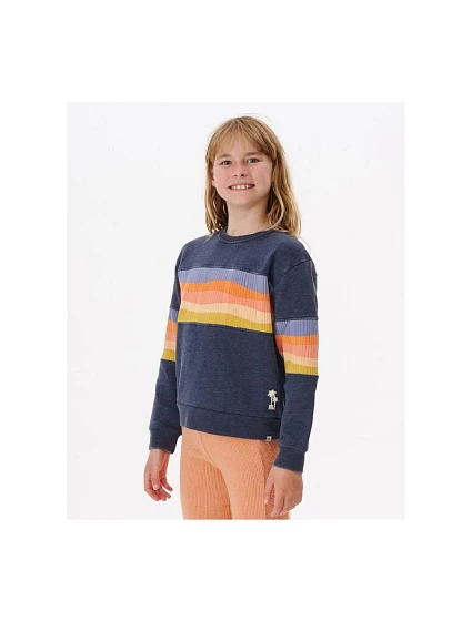 Dívčí mikina Waves Crew tmavě modrá model 22170000 - Rip Curl Dívčí mikina Waves Crew tmavě modrá model 22170000 - Rip Curl