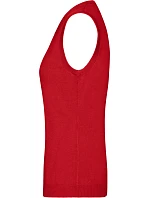 JN 656 Dámská svetrová vesta s výstřihem do V model 22487729 red - Daiber