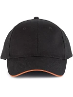 KP 011 6 Panelová sandwich kšiltovka black/orange model 22460971 - K-up KP 011 6 Panelová sandwich kšiltovka black/orange model 22460971 - K-up