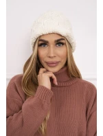 Fleecová čepice Roma ecru model 18749867 - K-Fashion Fleecová čepice Roma ecru model 18749867 - K-Fashion