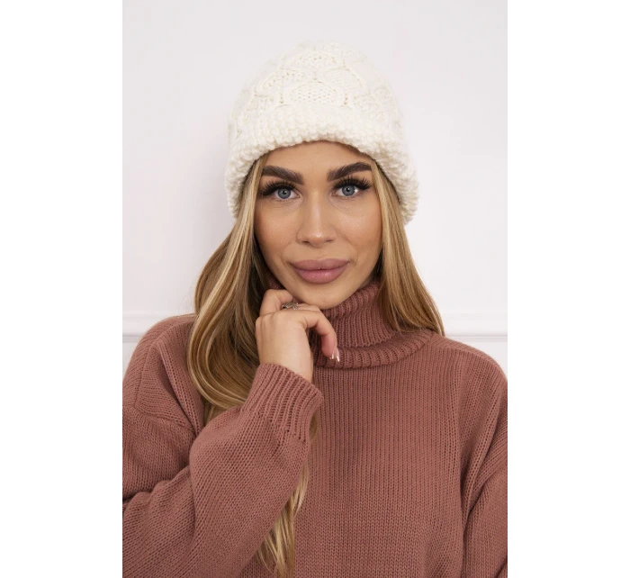 Fleecová čepice Roma ecru model 18749867 - K-Fashion Fleecová čepice Roma ecru model 18749867 - K-Fashion