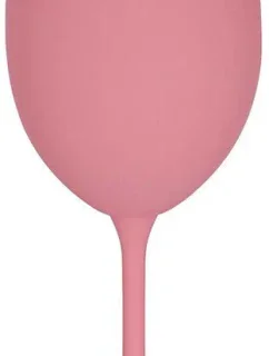 ...KONEČNE - ružový pohár na víno 350 ml