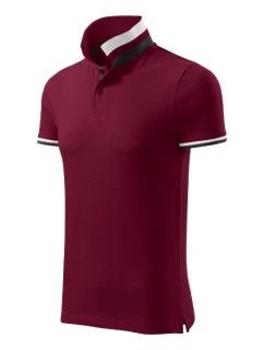 Polokošeľa Collar Up granátová