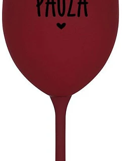 MAMINSKÁ PAUZA - bordový pohár na víno 350 ml