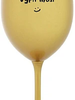 SOMEONE HAS TO SING - zlatý pohár na víno 350 ml