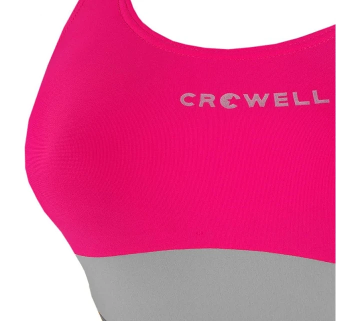 Dámske jednodielne plavky Katie Dark Pink with Grey - Crowell Dámske jednodielne plavky Katie Dark Pink with Grey - Crowell