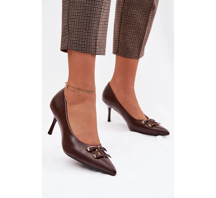 Lodičky s ihlovým podpätkom model 225606 Krok vo veľkom štýle Lodičky s ihlovým podpätkom model 225606 Krok vo veľkom štýle