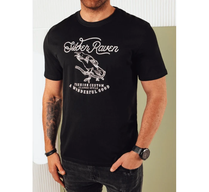 Pánské tričko s potiskem černé Dstreet model 21973563 - FashionStreet