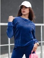 Dámský velurový komplet navy blue Dstreet model 21978627 - FashionStreet Dámský velurový komplet navy blue Dstreet model 21978627 - FashionStreet