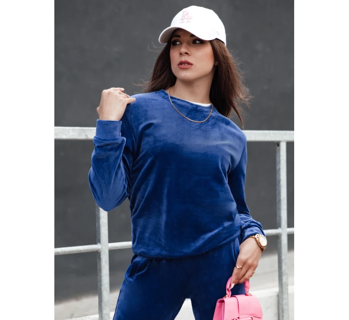 Dámský velurový komplet navy blue Dstreet model 21978627 - FashionStreet Dámský velurový komplet navy blue Dstreet model 21978627 - FashionStreet