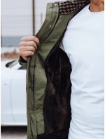 Pánská zimní bunda s kapucí zelená Dstreet model 21980795 - FashionStreet