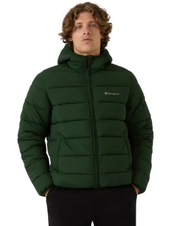 Pánska bunda Champion s kapucňou zelená 221548 GS586 pánske