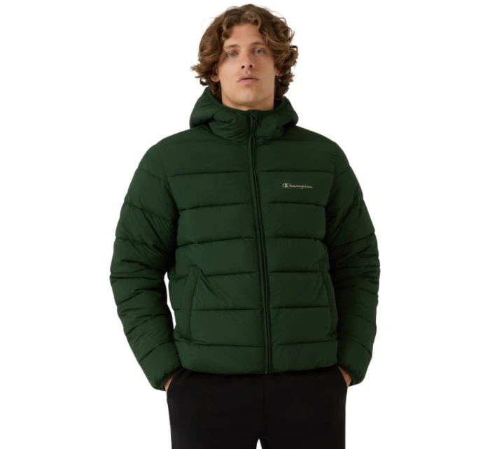 Pánská bunda s kapucí zelená  pánské model 21813678 - CHAMPION