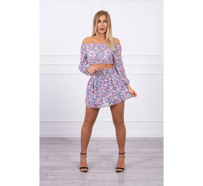 Béžová květinová sada