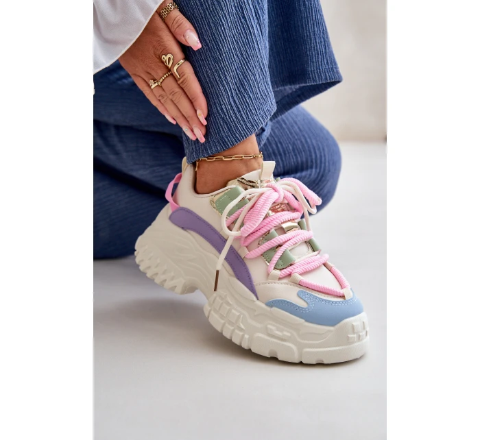 Dámské tenisky na masivní podrážce model 21667390 - Boto Dámské tenisky na masivní podrážce model 21667390 - Boto