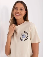 Tričko model 20941886 světle béžové - FPrice Tričko model 20941886 světle béžové - FPrice