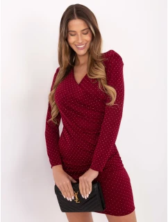 Sukienka IT SK model 21488792 bordowy - FPrice