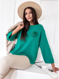 Dámsky oversize sveter GAIA green FashionStreet MY2008