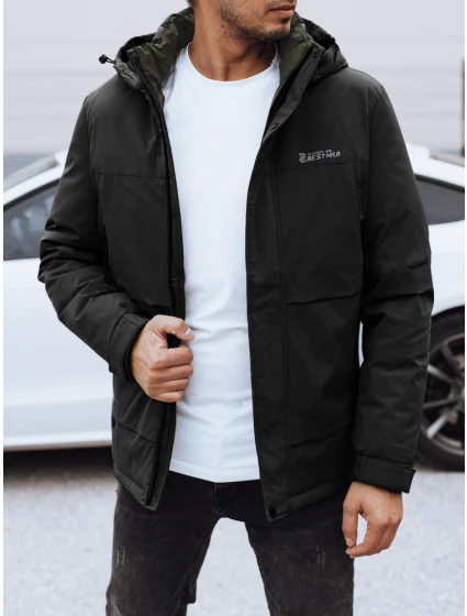 Pánská zimní bunda s kapucí černá Dstreet model 21980783 - FashionStreet
