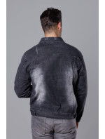 Čierna pánska džínsová bunda (MJ525N)