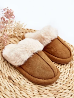 Dětské pantofle s kožešinou Camel model 21642930 - Boto