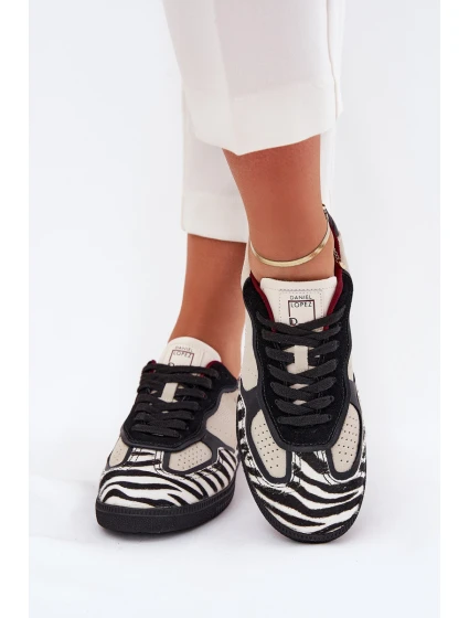 Sneakersy Damskie Daniel Lopez Just Dare SS2D4015 Zebra Beżowe