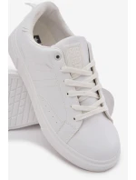 Trampki Sneakersy Męskie Z Eko Skóry Big Star OO174118 Białe