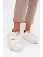 Sneakersy Damskie Na Platformie Big Star SS274346 Białe