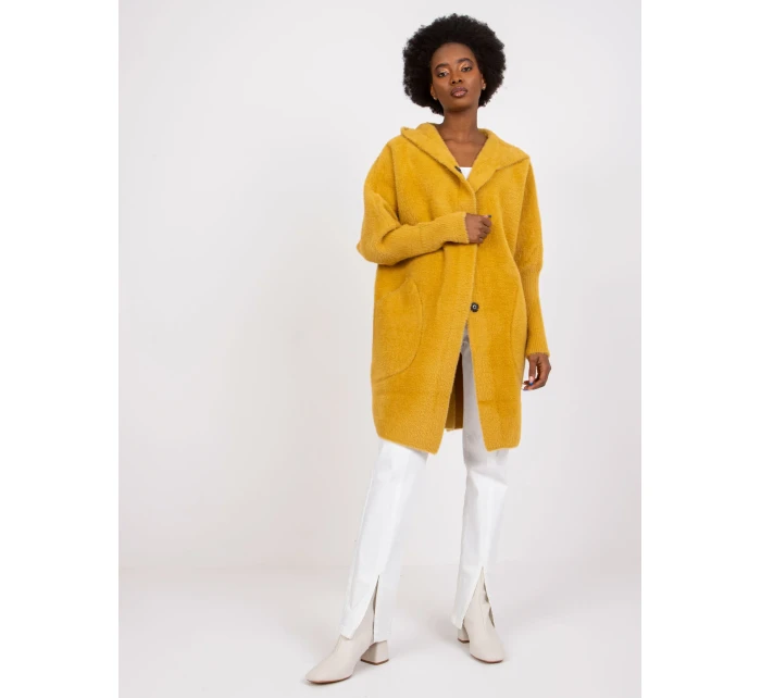 Dámsky kabát MBM PL 1518.95P tmavo žltý